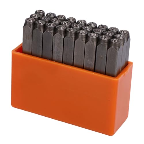 HUSHUI 26 PCs Kohlenstoffstahl Kursiver Schriftstempel-Set Künstlerischer A-Z & Präge für Metall, Holz, Kunststoff, mit Plastikspeicherbox HUSHUI 26 PCs Kohlenstoffstahl Kursiver Schriftstempel-Set Künstlerischer A-Z & Präge für Metall, Holz, Kunststoff, mit Plastikspeicherbox von HUSHUI
