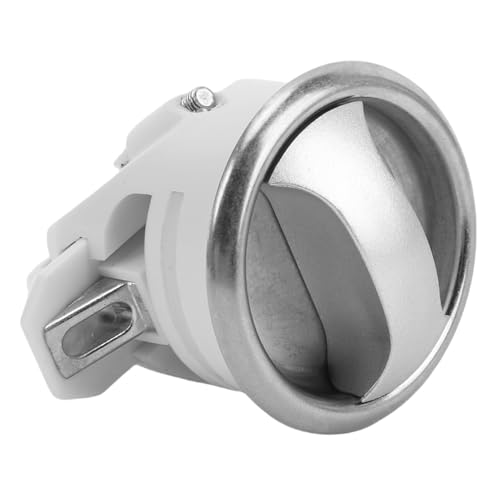 HUSHUI 2er-Set Mobiles Toilettentürschloss, Lochöffnung mit 43 Mm Durchmesser, Elegantes Schiebetürschloss-Set für 15 Bis 18 Mm Dicke, weiß von HUSHUI