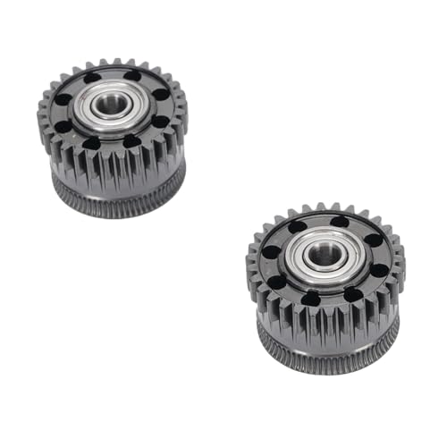 HUSHUI 2pcs Extruder -Zahnrad -Kit -Ersatz für K2 Plus 3D -Drucker All Metall DLC Beschichtet Gehärtetes Stahlgetriebe von HUSHUI