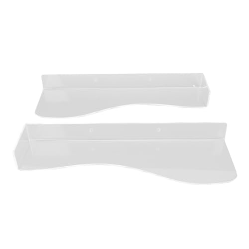 HUSHUI 2pcs Schwimmende Schuhdisplay -Regal -Raumsparende Acryl 6,6 -lb -Traglager L Form Floating Schuhständer für High Heels Flats Turns Sneakers (Klar) von HUSHUI