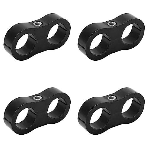 HUSHUI 4 Stück 10AN Schlauch Abscheider Klammer, Aluminium Legierung Kraftstoff Leitung Montage Klemme Teiler für Heizöl-Brems Leitung Wasser Gasleitung HUSHUI 4 Stück 10AN Schlauch Abscheider Klammer, Aluminium Legierung Kraftstoff Leitung Montage Klemme Teiler für Heizöl-Brems Leitung Wasser Gasleitung von HUSHUI