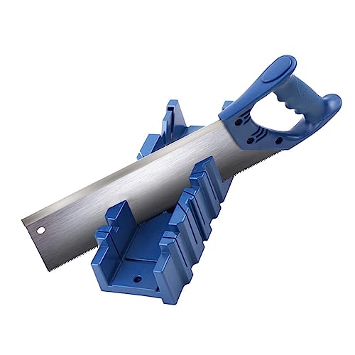 HUSHUI 45°-Gehrungssäge mit Aufbewahrungsbox, Robustes, Stabiles Winkelschnitt-Handgehrungssägen-Schrank-Set von HUSHUI