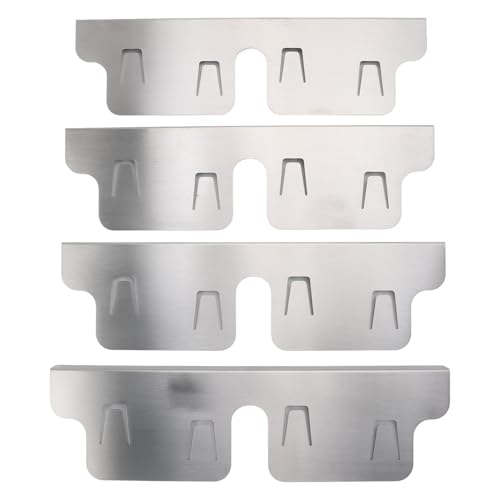 HUSHUI 4PCS -Köderabdeckungen der Ködertheke, Edelstahlherd -Lücken, Wärmevereinbarungsabdeckung 35 Bis 70 Cm Reichweite Trimmkit für die Küche von HUSHUI