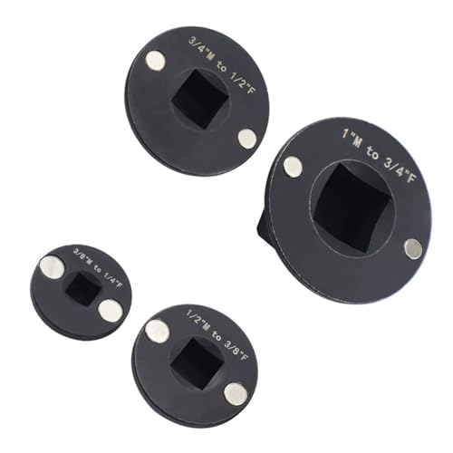 HUSHUI 4pcs Low -Profile -Socket -Adapter -Set 1in auf 3/4in 3/4in Bis 1/2in 1/2in Bis 3/8in 3/8in Bis 1/4in -Antriebsreduzierender Adapter -Socket Set von HUSHUI