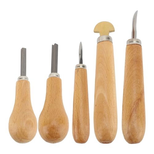 HUSHUI 5pcs Stone Setting -Staffel und Lünette Kit, Schmuckstein -Einstellungswerkzeuge mit Ergonomischem Holzgriff für Professionelle Juwelier und Anfänger HUSHUI 5pcs Stone Setting -Staffel und Lünette Kit, Schmuckstein -Einstellungswerkzeuge mit Ergonomischem Holzgriff für Professionelle Juwelier und Anfänger von HUSHUI