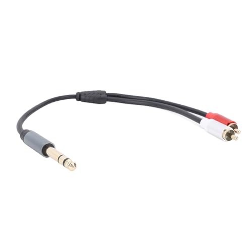 HUSHUI 6,35 Mm Stereo Männlich Bis 2 Männliches Kabel 11,8 Zoll 6,35 Mm Stereo -Stereo -Y -Splitter -Konverter -Kabeladapter für Verstärkerlautsprecher CD -Player HUSHUI 6,35 Mm Stereo Männlich Bis 2 Männliches Kabel 11,8 Zoll 6,35 Mm Stereo -Stereo -Y -Splitter -Konverter -Kabeladapter für Verstärkerlautsprecher CD -Player von HUSHUI