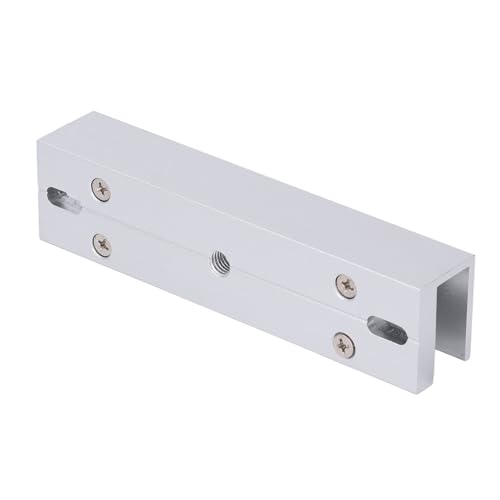 HUSHUI Aluminiumlegierung U Form Bracket, 180 Kg 350 Lbs Hochleistungsunterstützung für Rettlose Glastür mit Magnetischem Schloss, Einfache Installation von HUSHUI