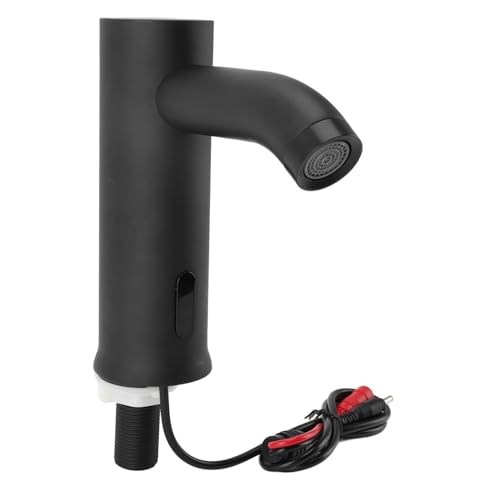 HUSHUI Automatischer Bewegungssensor -Wasserhahn, Berührungsloser Spüle Wasserhahn mit Infrarotsensor für Badezimmer Küche Handelsfrei, Edelstahl Schwarz HUSHUI Automatischer Bewegungssensor -Wasserhahn, Berührungsloser Spüle Wasserhahn mit Infrarotsensor für Badezimmer Küche Handelsfrei, Edelstahl Schwarz von HUSHUI