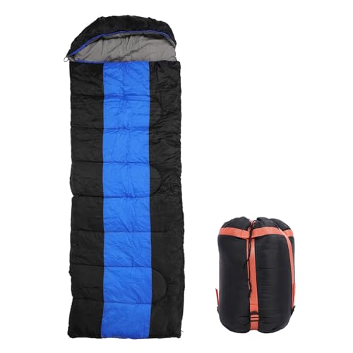 HUSHUI Beheizter Schlafsack, USB -angetriebenes Campingschlafsack mit Elektrischem Erhitzen, 3 Einstellbare Temperaturen, Überhitzungsprävention (Blau) von HUSHUI