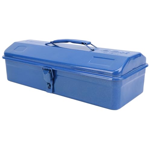 HUSHUI Blue Toolbox, Kompakt Tragbarer Metall -Tool -Speicherorganisator mit Robustem Hochlastdesign für Workshop Garage Car Job Site (350 Toolbox) von HUSHUI