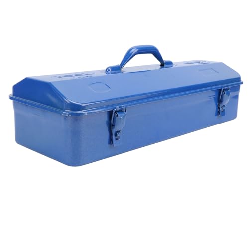 HUSHUI Blue Toolbox, Kompakt Tragbarer Metall -Tool -Speicherorganisator mit Robustem Hochlastdesign für Workshop Garage Car Job Site (500 Toolbox) von HUSHUI