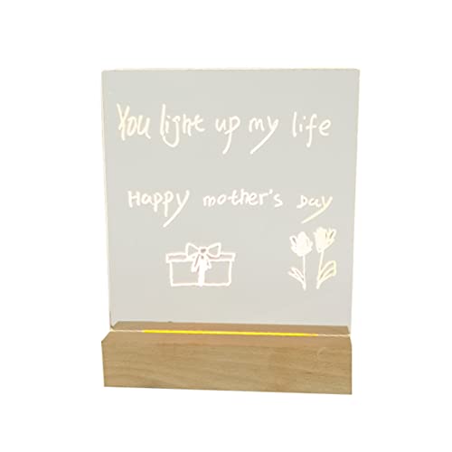 HUSHUI Desktop Luminous Memo Note Board Plug-in LED Lampensockel DIY Graffiti Acryl Nachricht Nachtlicht HUSHUI Desktop Luminous Memo Note Board Plug-in LED Lampensockel DIY Graffiti Acryl Nachricht Nachtlicht von HUSHUI