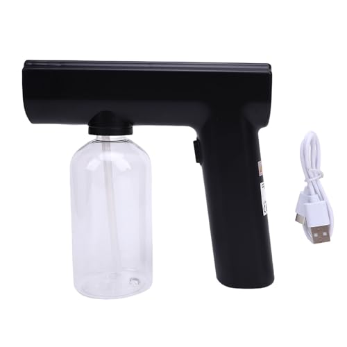 HUSHUI Elektrisches Zerstäubungssprayflaschenwerkzeug, Handheld Electric Atomizer Sprayer 250 Ml, Tragbares Nebelsprühgerät mit Düse für Heimwagenbüro (Schwarz) von HUSHUI