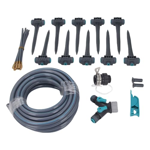 HUSHUI Gartenbewässerungssystem 3 Modi Automatisches Bewässerungsbewässerungs -Kit, 360 ° Einstellbare Düsen, für Innenhause mit 32,8 Fuß PE -Schlauch von HUSHUI