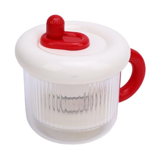 HUSHUI Griechisches Joghurtsieb mit Großer Kapazität Trockener Joghurthersteller -Sieb Molkeabscheider mit Feinem Maschenbeutel und Deckel (Rot) von HUSHUI