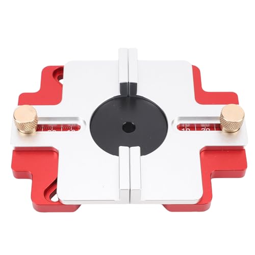 HUSHUI Holzrouter -Schlitz -Locator 2 in 1 Verdickte Aluminiumlegierung Klarer Maßstab Holzbearbeitung Router Schlitzhalterung von HUSHUI