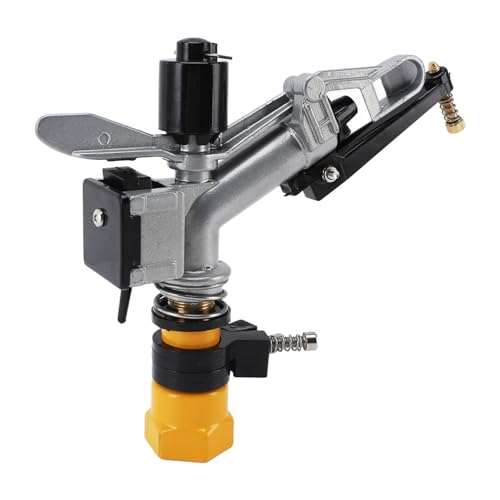 HUSHUI Impact Sprinkler 360 Grad Auto Rotieren Großer Bewässerungssprinkler mit 1‑1/2 -Zoll -FNPT -Schnittstelle für Yard Garden Rasen von HUSHUI