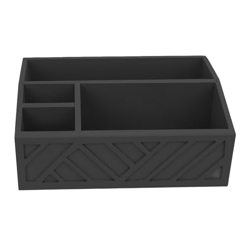 HUSHUI Kaffeepad-Organizer, Holz-Kaffeestation-Organizer für Arbeitsplatte, Kaffeetassenhalter, Kaffee-Bar-Zubehör-Organizer (Schwarz) von HUSHUI
