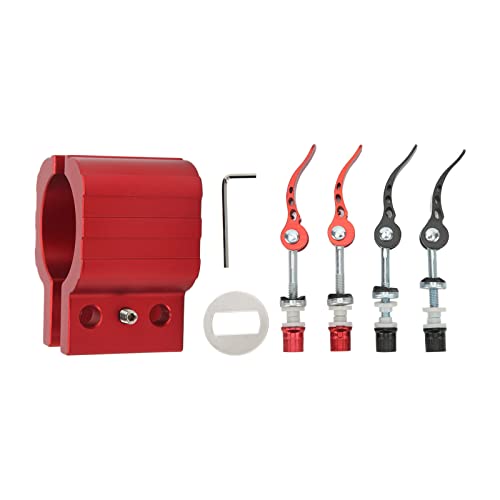 HUSHUI Klappklemme Elektrischer Roller Rugged Lock -Ansatzanpassung für Null 8X 10x 11x Elektroroller (Rot) von HUSHUI