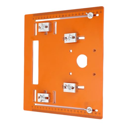HUSHUI Kreisförmige Sägen -Basisplatte 28x25 Cm Router Tischeinsatzplatte mit Klaren Skalierungsmarkierungen für die Holzbearbeitung von HUSHUI