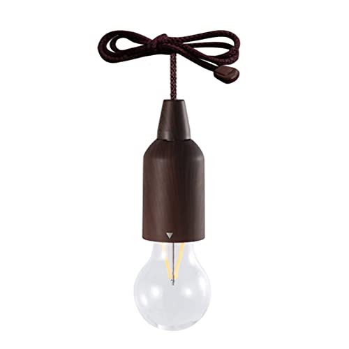 HUSHUI LED-Zugschnur-Glühbirne, tragbare Hängelaterne, batteriebetrieben Indoor-Outdoor-Camping-Raumdekoration von HUSHUI