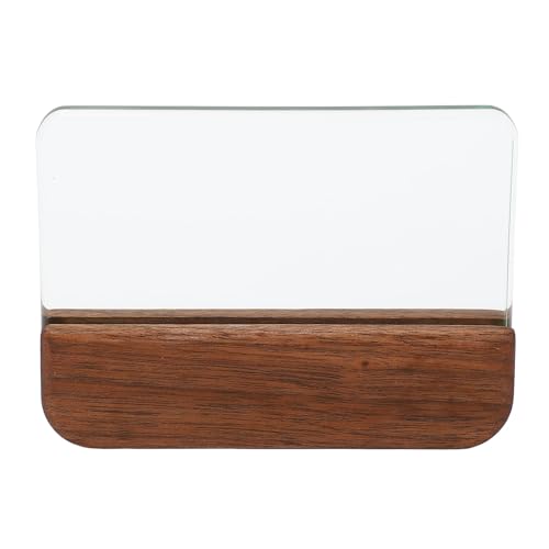 HUSHUI Leathercraft Glass Slicker Burnisher, Professionelles Blockglättungswerkzeug Burnisher mit Walnussgriff Zum Glätten von Lederblöcken von HUSHUI