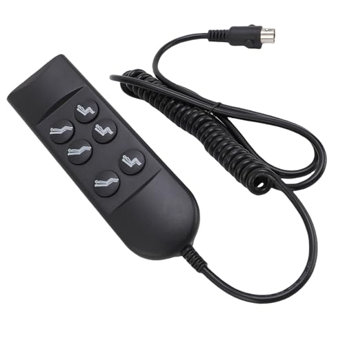 HUSHUI Lift Stuhl Controller 6 Tasten Stromlift Sofa Stuhlhandsteuerung mit 5 -Pin -Stecker für 2 Motor Elektrische Liege von HUSHUI