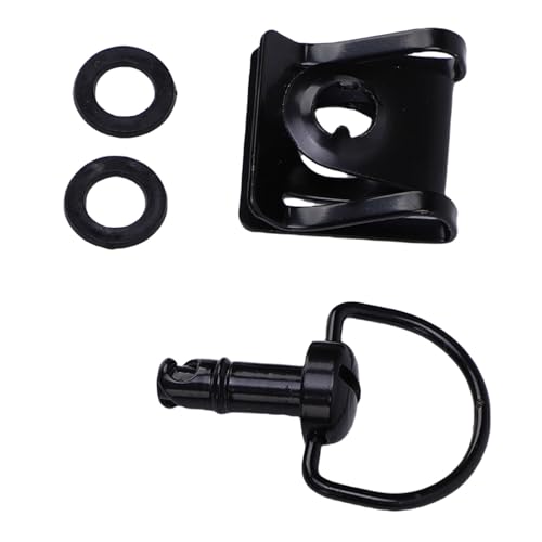 HUSHUI Motorrad -Rennen Fastener D Ring 17mm Schwarzer Rennverkleidungen Bolzen Stollen für Enduro Motorrad von HUSHUI
