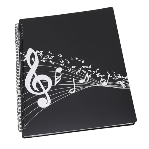 HUSHUI Noten Ordner, A4-Größe ABS Musik Binder mit Rutsch Festen Transparenten Taschen und Konkaver Konvexer Technologie, für Klavier Gitarre Violine Musik Enthusiasten von HUSHUI