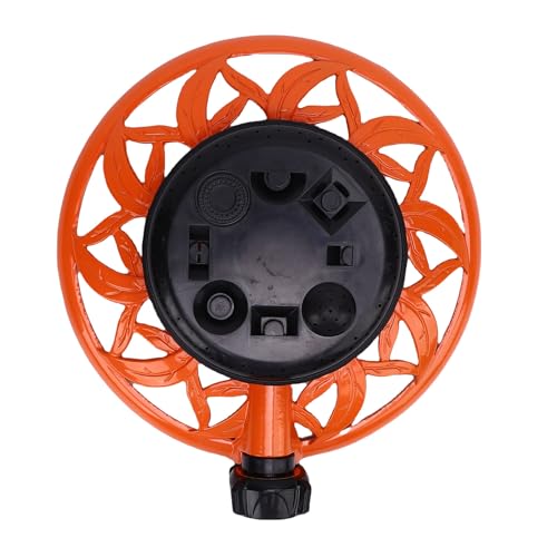 HUSHUI Rasensprenger mit Dekorativer Metallbasis, 8 Muster, Stationärer Wassersprinkler Zur Bewässerung von Hof, Rasen und Garten (US -Stil) von HUSHUI