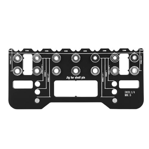 HUSHUI Regal Pin Bohr Jig Multifunktionales Aluminium -Legierungs -Kabinetts -Hardware -Jig -Tool für Holzbearbeitung von HUSHUI