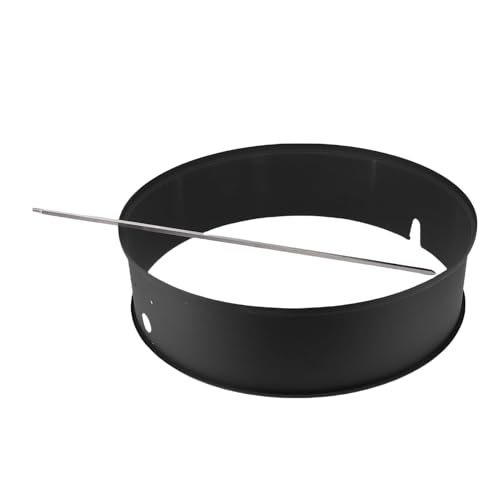 HUSHUI Rotisserie Ring Kit Edelstahl 2 Bis 3 U/Min BBQ Grill Rotisserie Kit für 22 Zoll Grill Outdoor -Grillausflüge Campingfahrten (EU -Stecker 220 V) von HUSHUI