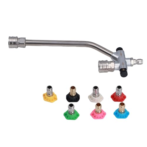 HUSHUI Schaumkanone, Doppelanschluss-Zubehör, Hochdruckreiniger, Doppelspitzenaufsatz, 1/4 Zoll Schnellanschluss mit 7 Sprühdüsen HUSHUI Schaumkanone, Doppelanschluss-Zubehör, Hochdruckreiniger, Doppelspitzenaufsatz, 1/4 Zoll Schnellanschluss mit 7 Sprühdüsen von HUSHUI