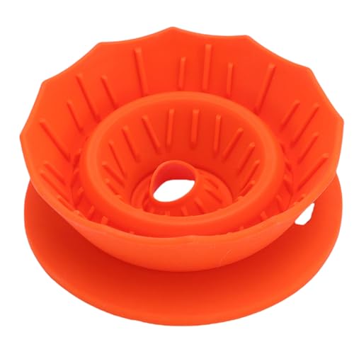 HUSHUI Silikon über Kaffee Tropfer, Tragbare Kaffeefilterbecher, Faltbarer Handgebrauter Filter für Reisen, Camping Im Freien (Orange) von HUSHUI