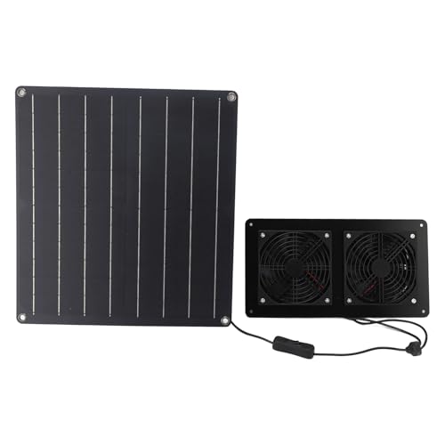 HUSHUI Solarableitungslüfter Kit 12V 20W Solarpanel Lüfter mit Schaltersteuerung für Hühnerkoop -Treibhaushause Im Freien Im Freien HUSHUI Solarableitungslüfter Kit 12V 20W Solarpanel Lüfter mit Schaltersteuerung für Hühnerkoop -Treibhaushause Im Freien Im Freien von HUSHUI