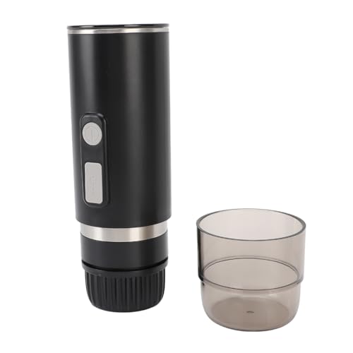 HUSHUI Tragbare Automatische Kaffeemaschine -Kaffee -Kaffeemaschine für die Automatische Kaffeemaschine für Campingautos mit Kabelauto -Ladegerät Vom Typ C für Gemahlene Kaffeekapsel von HUSHUI