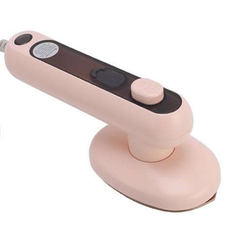 HUSHUI Tragbares Dampfeisen für Kleidung Nass und Trocken Verwendet Ti Panel Handheld Mini -Bügelmaschine mit 60 Ml Wassertank für die Reise (EU -Stecker) von HUSHUI