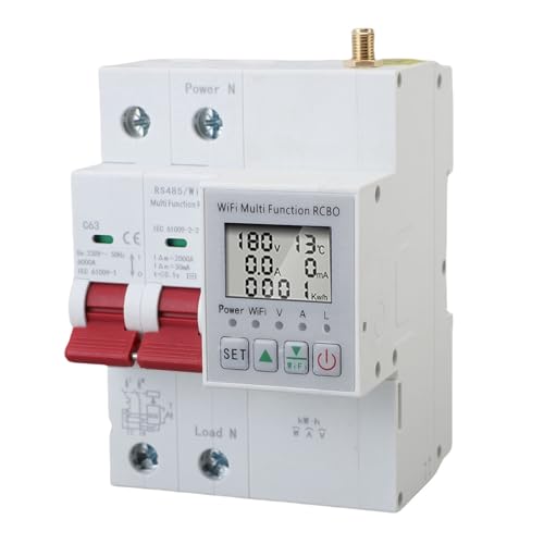 HUSHUI WiFi -Leistungsschalter mit Messung 63A App Control Smart Leckage Air Switch Over Unter Spannungsschutz RCBO HUSHUI WiFi -Leistungsschalter mit Messung 63A App Control Smart Leckage Air Switch Over Unter Spannungsschutz RCBO von HUSHUI