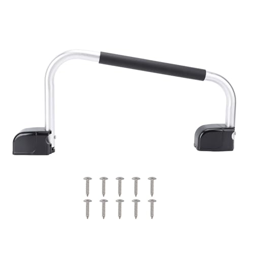 HUSHUI Wohnmobile Handschiene, Aluminiumlegierung Klappgrad Griff für Wohnungswagen -Wohnwagen, Verriegelungsassistent Handlauf für Einen Sicheren Eingangsausgang von HUSHUI