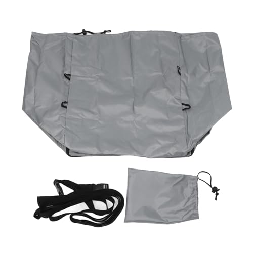 HUSHUI Heizung Pumpe Abdeckung, Aufblasbares 420d Silber Oxford Stoff Wasserstaubbeständiges Aufblasbarer Wellnessheizpumpe Abdeckung (Grau) von HUSHUI