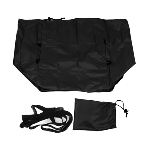 HUSHUI Heizung Pumpe Abdeckung, Aufblasbares 420d Silber Oxford Stoff Wasserstaubbeständiges Aufblasbarer Wellnessheizpumpe Abdeckung (Schwarz) von HUSHUI