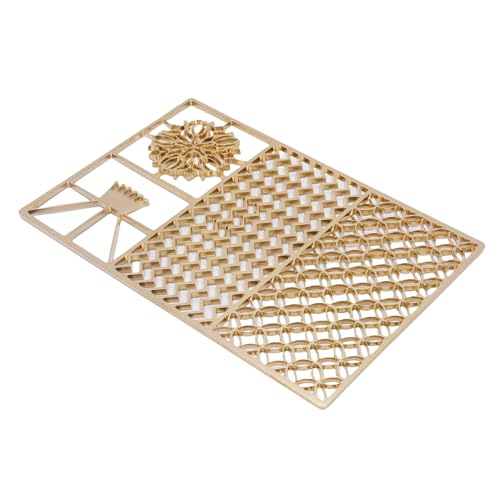 Kupfer -Eisdesign -Tablett mit Einzigartigen DIY -Eiswürfel -Stempelplatten, Barkeeper -Accessoires für Cocktails, Whisky, Bourbon -Liebhaber (C04) von HUSHUI