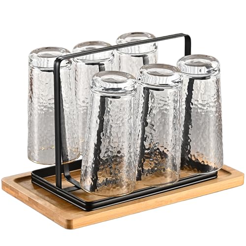 Abtropfgestell Flaschen，Flaschenhalter Abtropfständer Trockenständer Abtropfen Flaschen Halter Soda Streaming für Tassen Kaffeebecher von HUSOUE