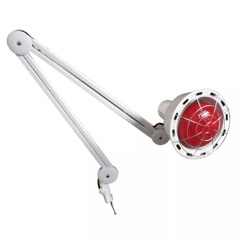 HUSPOO 275W Rotlichtlampe Infrarot Lampe, Infrarot-Wärmestrahler Rotlicht Strahler Infrarotlichttherapie, Behandlung von Erkältungen und Muskelverspannungen (mit Räder) von HUSPOO