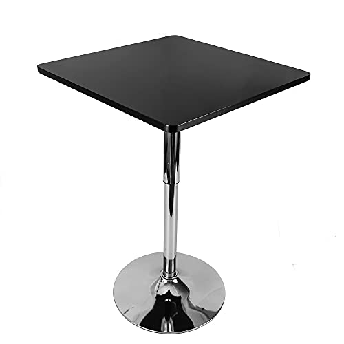 HUSPOO Bistro 60x60 cm Stehtisch Bistrotisch Quadratisch Schwarz Eckige Edelstahl Höhenverstellbar 70-90cm Industrie Robustem Best KüChentisch-Set Sitzgruppe für Zuhause Club Pub HUSPOO Bistro 60x60 cm Stehtisch Bistrotisch Quadratisch Schwarz Eckige Edelstahl Höhenverstellbar 70-90cm Industrie Robustem Best KüChentisch-Set Sitzgruppe für Zuhause Club Pub von HUSPOO