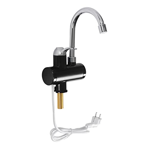 HUSPOO Elektrische Wasserhahn mit Durchlauferhitzer, Sofort Heizung LED Küchenarmatur 360° Drehbarer, Smart Heater Armatur für Küche, Garten, Bad, Wohwagen, Camping von HUSPOO