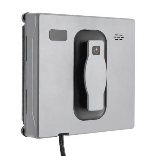 HUSPOO Fensterputzroboter mit Doppel-Sprühsystem | 2500Pa Saugkraft | Fernbedienung & APP-Steuerung | Für Hochhaus & Privathaushalt (Silber-grau) von HUSPOO