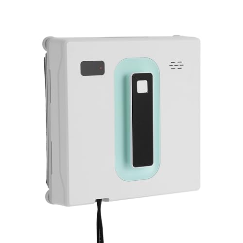 HUSPOO Fensterputzroboter mit Doppel-Sprühsystem | 2500Pa Saugkraft | Fernbedienung & APP-Steuerung | Für Hochhaus & Privathaushalt (Weiß-hellgrün) von HUSPOO