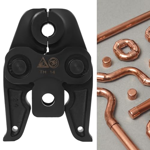 HUSPOO Pressbacken Set TH14 - Presse Backe für Alu-Kunststoffrohre, PEX, PB & Kupferfittings | Contour Press Backen Crimpzange (18x10.2cm) von HUSPOO