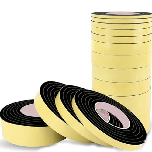1 m-10 m selbstklebender Schwamm-Dichtungsstreifen aus Gummi, schwarzer EVA-Schaum, stark, einseitig klebend, schalldicht, Kollisionsschutz, Dichtung, Dicke 5 mm, Breite 15 mm-10 m 1 m-10 m selbstklebender Schwamm-Dichtungsstreifen aus Gummi, schwarzer EVA-Schaum, stark, einseitig klebend, schalldicht, Kollisionsschutz, Dichtung, Dicke 5 mm, Breite 15 mm-10 m von HUSUEIS